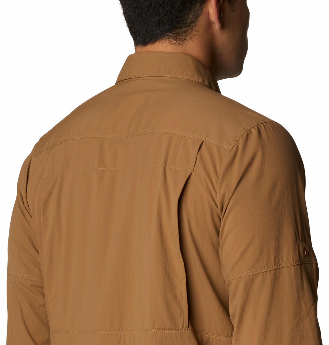 Columbia Men Brown Newton Ridge II Long Sleeve Shirts