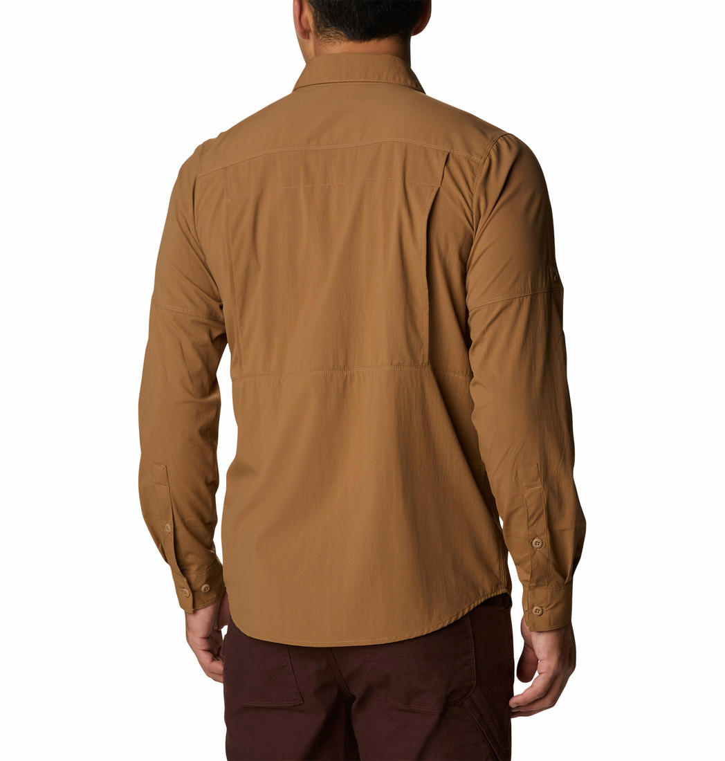 Columbia Men Brown Newton Ridge II Long Sleeve Shirts