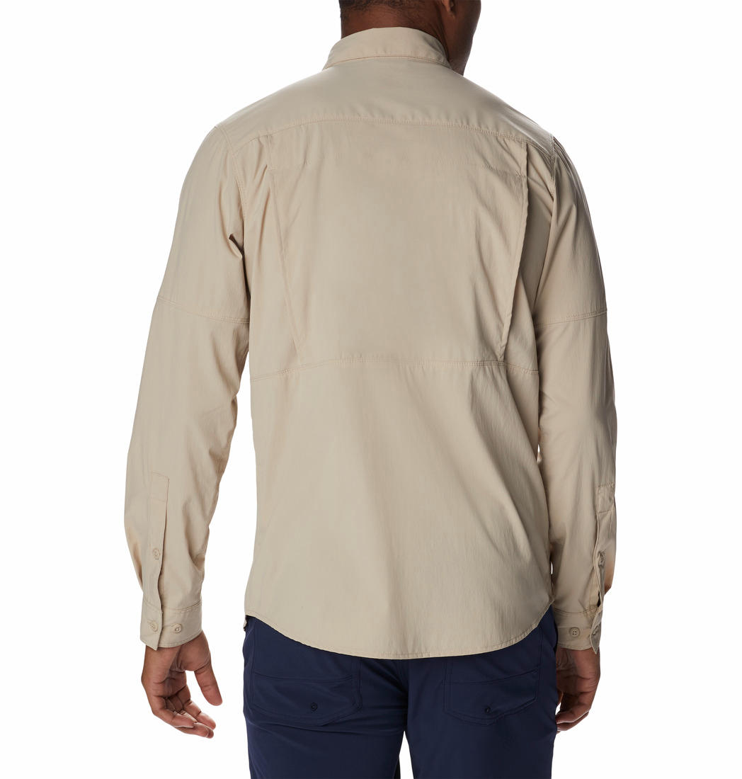 Columbia Men Beige Newton Ridge II Long Sleeve Shirts