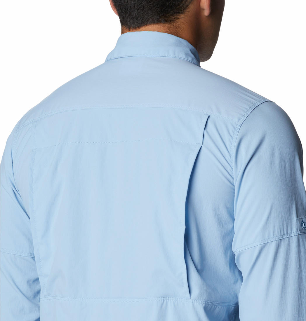 Columbia Men Blue Newton Ridge II Long Sleeve Shirts