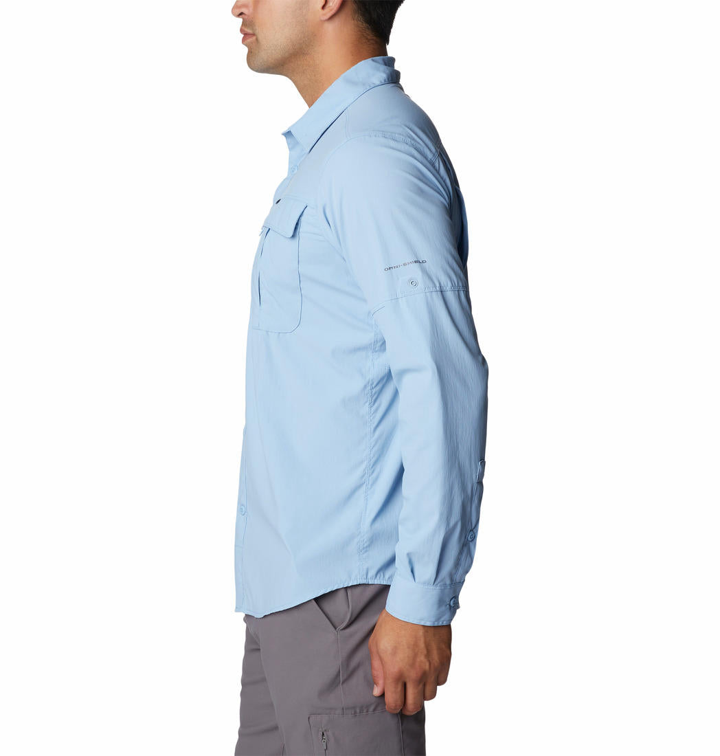 Columbia Men Blue Newton Ridge II Long Sleeve Shirts