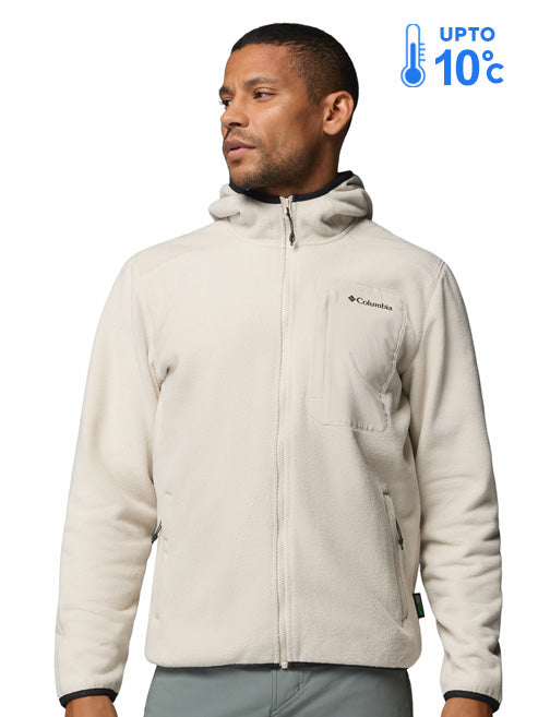 Columbia Men Beige MTR Pacific Arch 200 Fleece Jacket