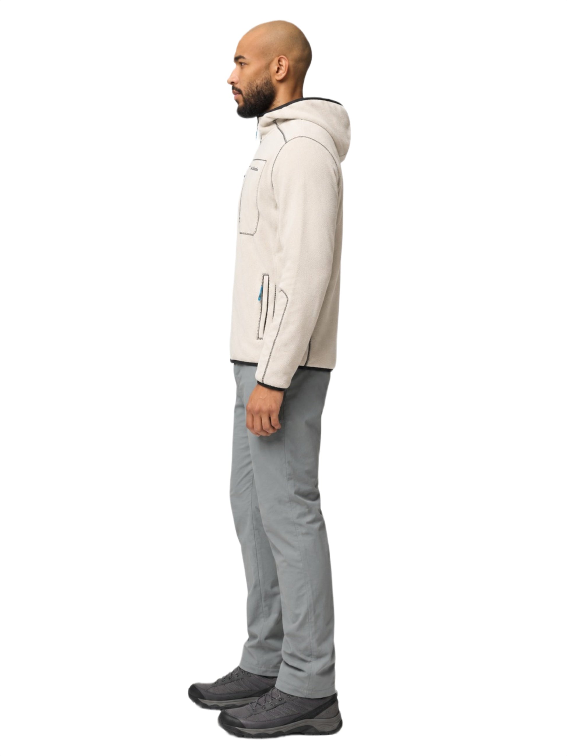 men beige mtr pacific arch 200 fleece jacket