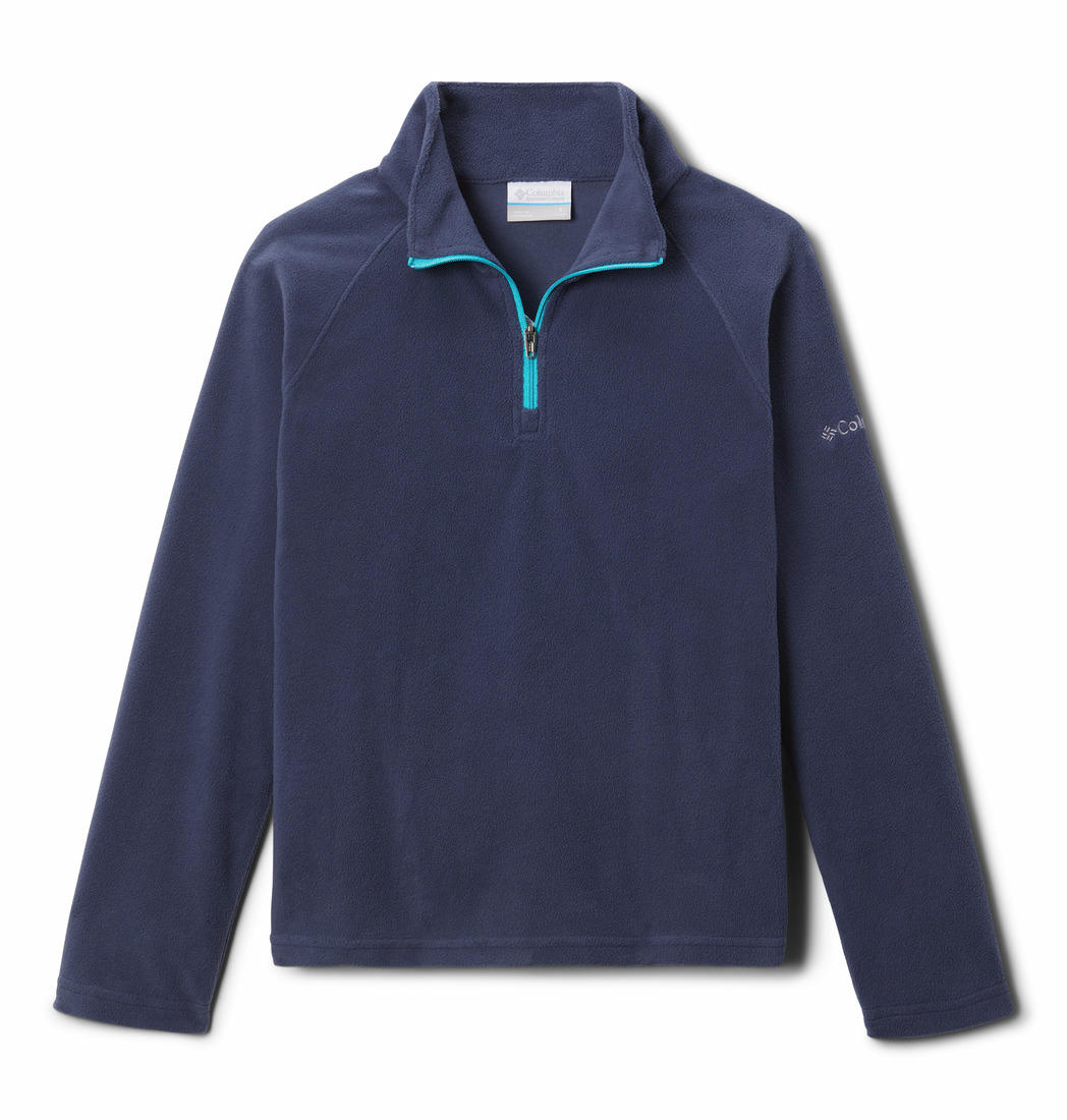 Columbia Kids Girls Navy Blue Glacial Fleece Half Zip