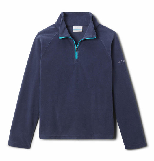 Columbia Kids Girls Blue Glacial Fleece Half Zip Fleece Jacket