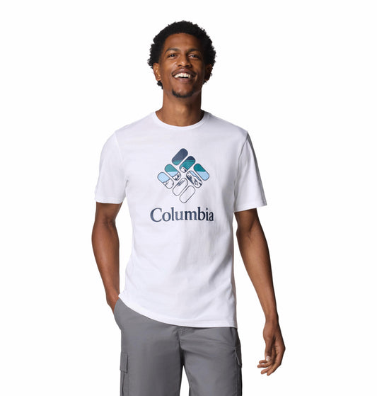 Columbia Mens White M Rapid Ridge Graphic Tshirt