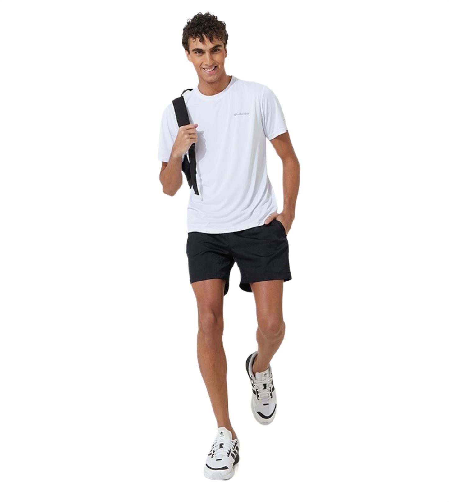 Columbia Men’s White Omni-Wick Hiking T-Shirt for Active Outdoors