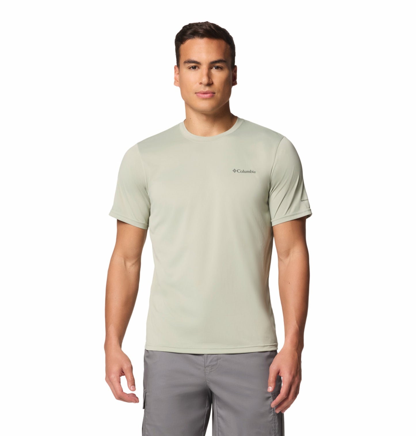 Columbia Men’s Green Omni-Wick Hiking T-Shirt for Outdoor Comfort