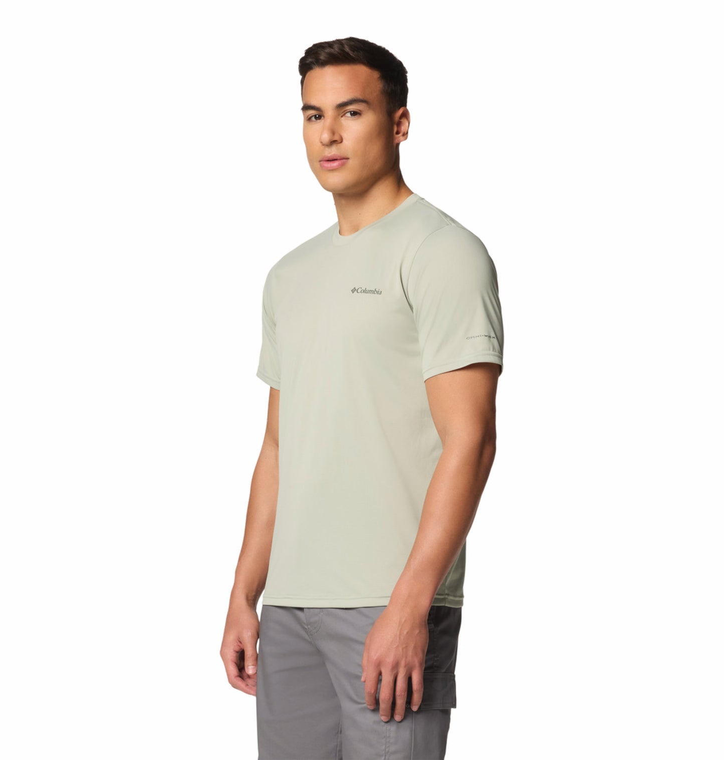 Columbia Men’s Green Omni-Wick Hiking T-Shirt for Outdoor Comfort