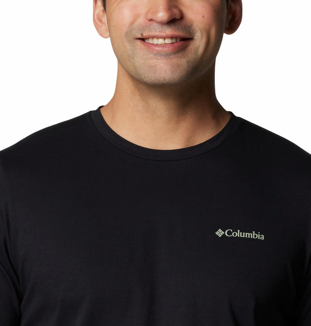 Columbia Mens Black Rapid Ridge Back Graphic Tee II