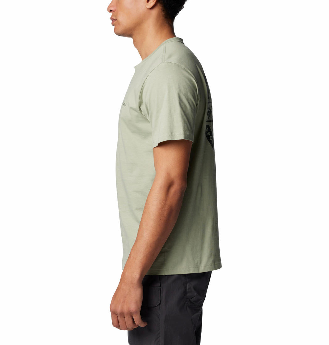 Columbia Mens Green Rapid Ridge Back Graphic Tee II