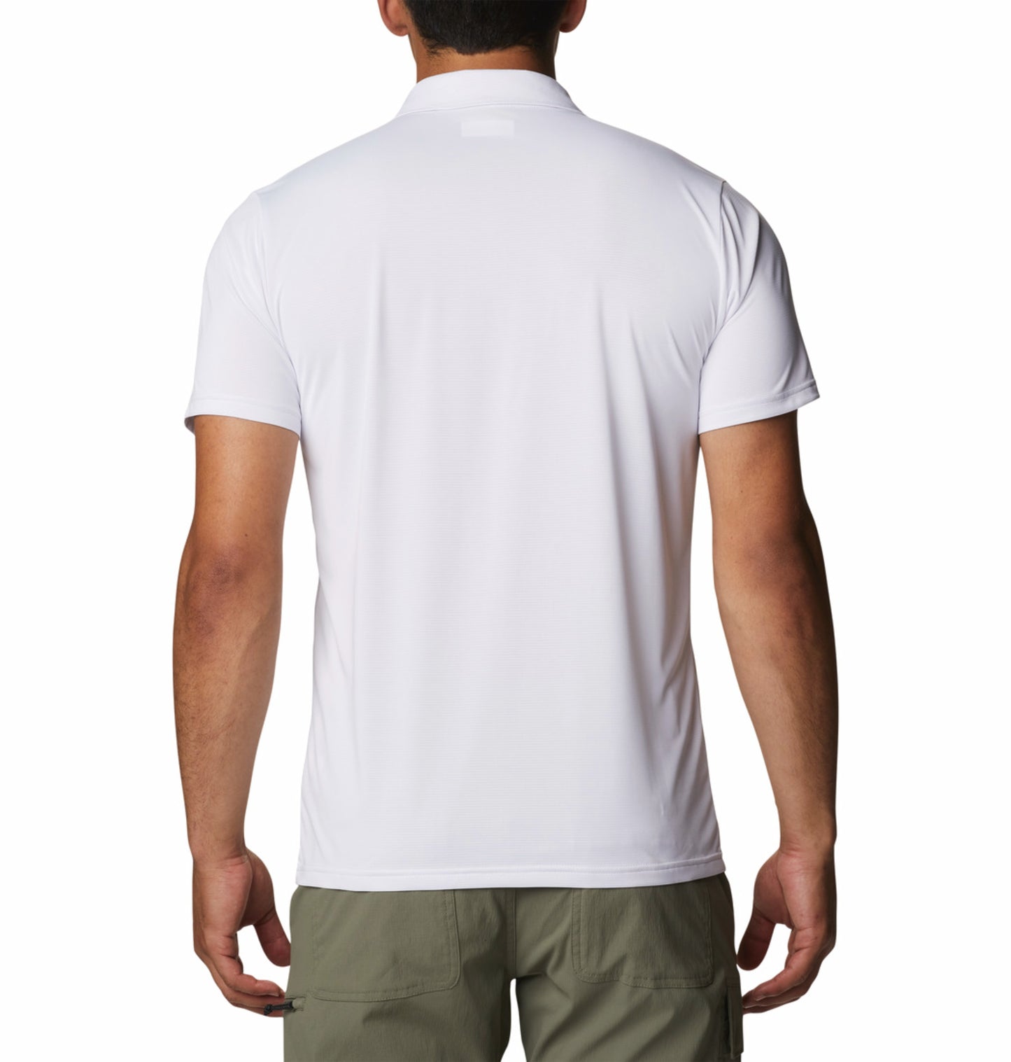 Columbia Men's White Omni-Wick Hike Polo Shirt - Breathable & Lightweight
