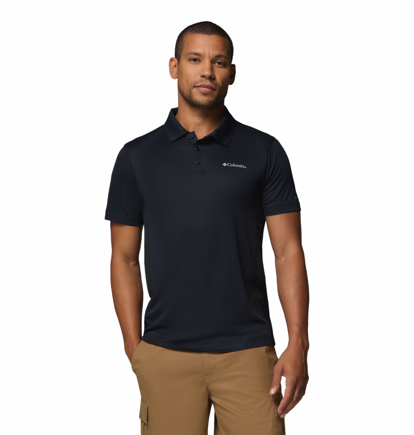 Columbia Men’s Omni-Freeze Zero Rules Black Polo T-Shirt