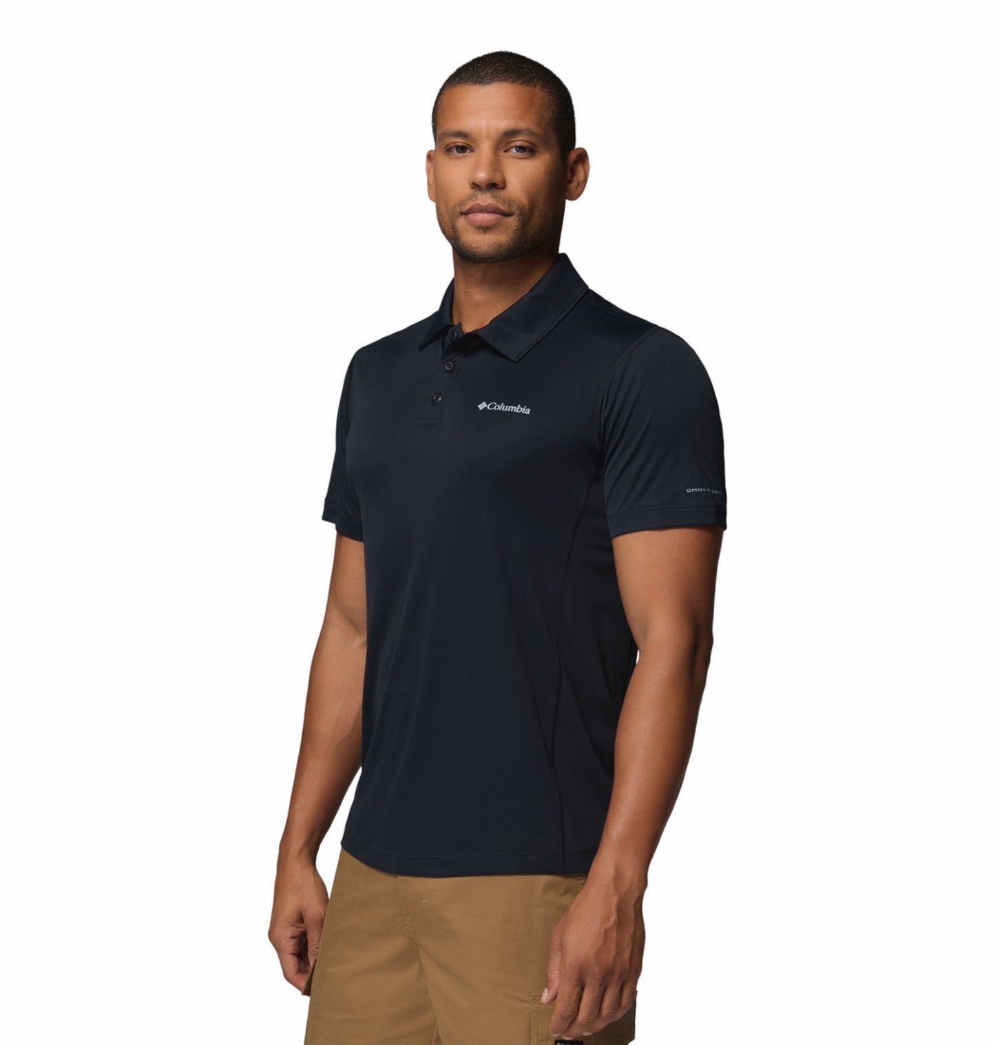 Columbia Men’s Omni-Freeze Zero Rules Black Polo T-Shirt