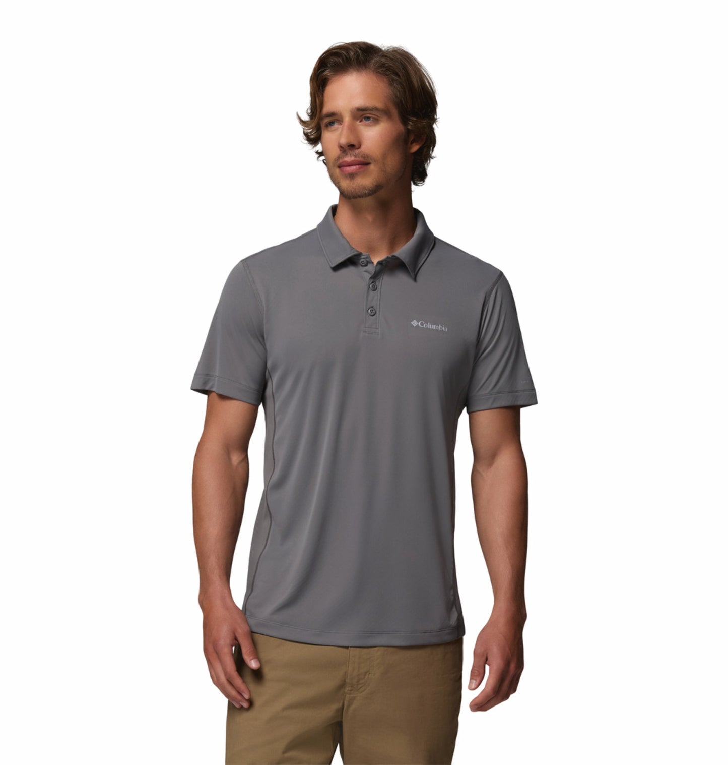 Columbia Men’s Grey Omni-Freeze Zero Rules Polo Shirt