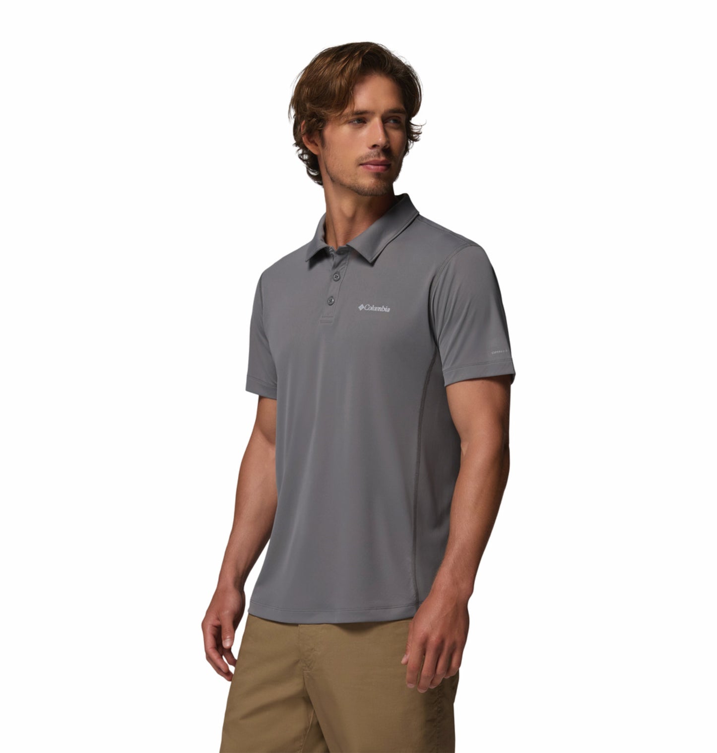 Columbia Men’s Grey Omni-Freeze Zero Rules Polo Shirt