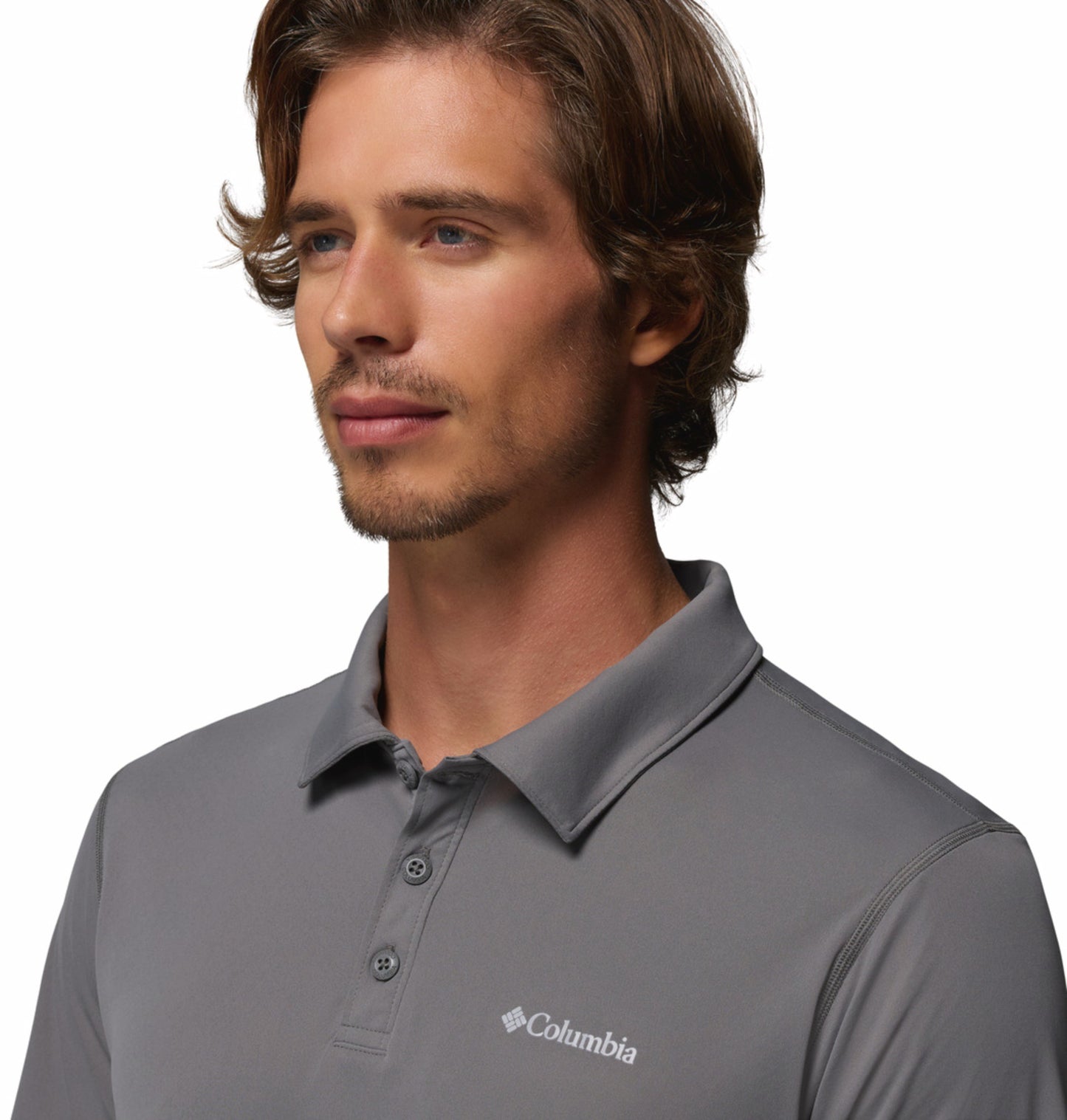 Columbia Men’s Grey Omni-Freeze Zero Rules Polo Shirt