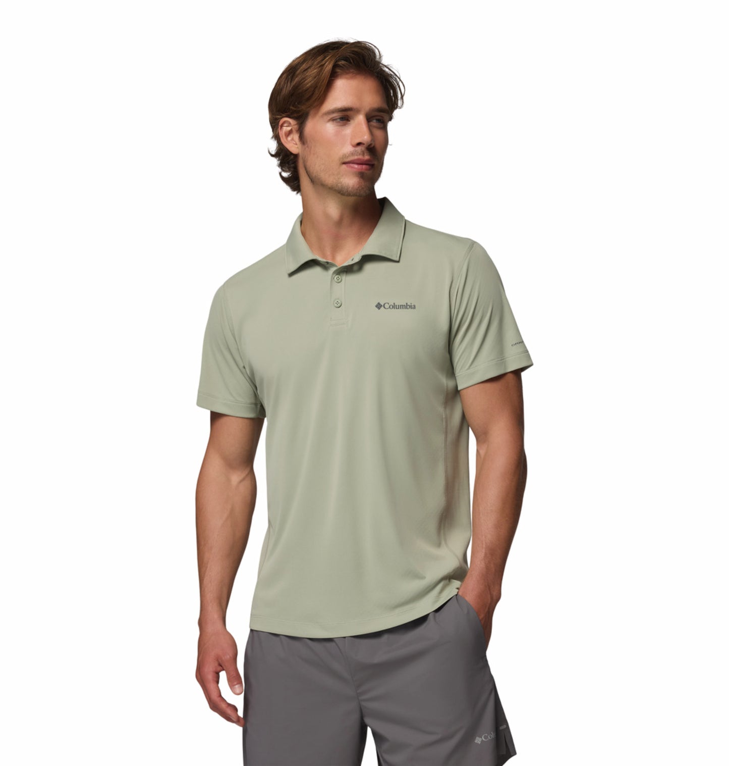 Columbia Men’s Green Omni-Freeze Zero Rules Polo Shirt