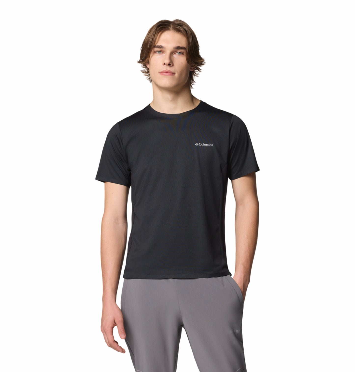 Columbia Men’s Black Omni-Wick Three Pitch Hiking T-Shirt