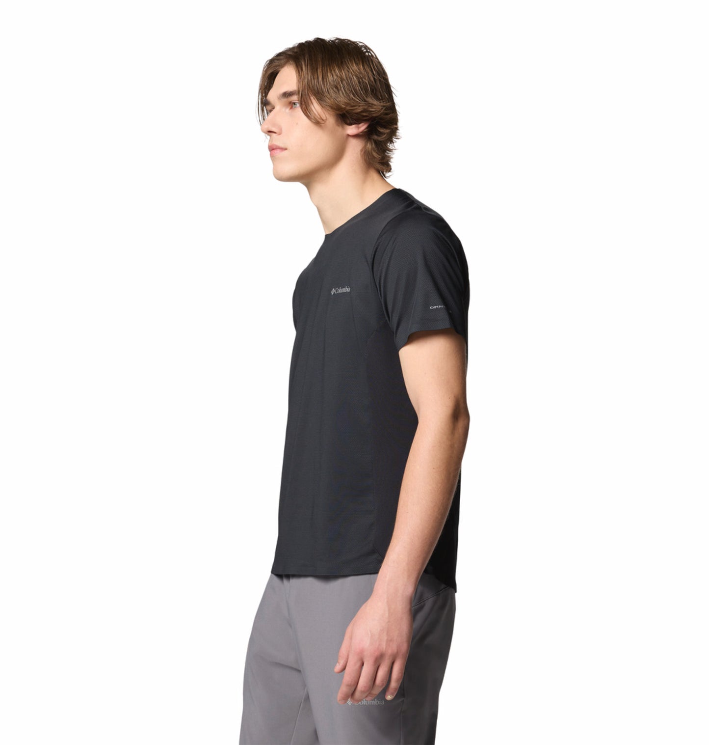 Columbia Men’s Black Omni-Wick Three Pitch Hiking T-Shirt