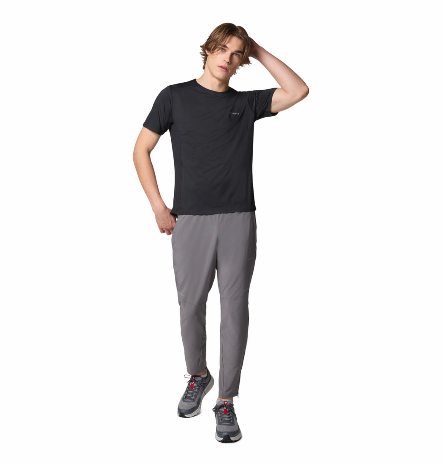 Columbia Men’s Black Omni-Wick Three Pitch Hiking T-Shirt