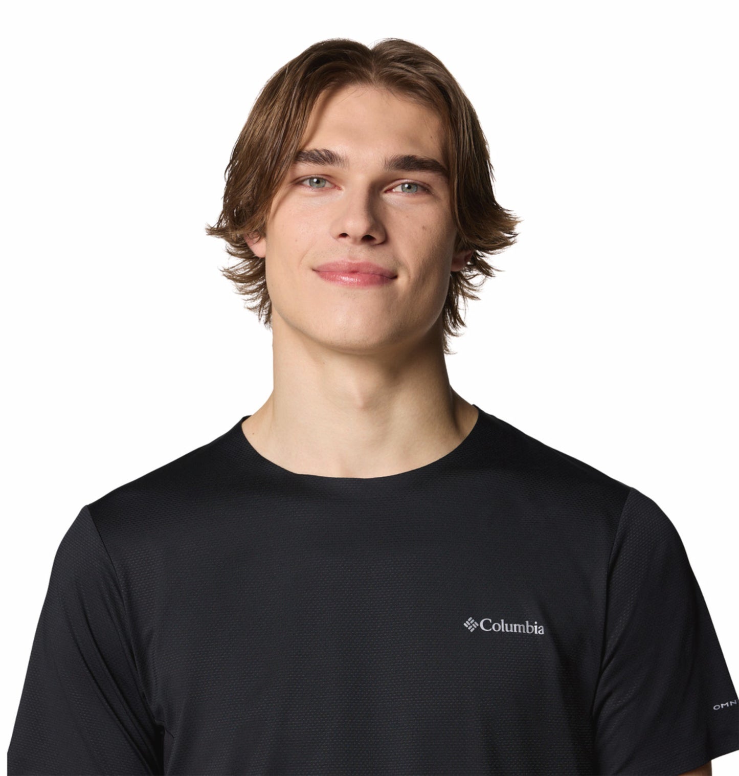 Columbia Men’s Black Omni-Wick Three Pitch Hiking T-Shirt
