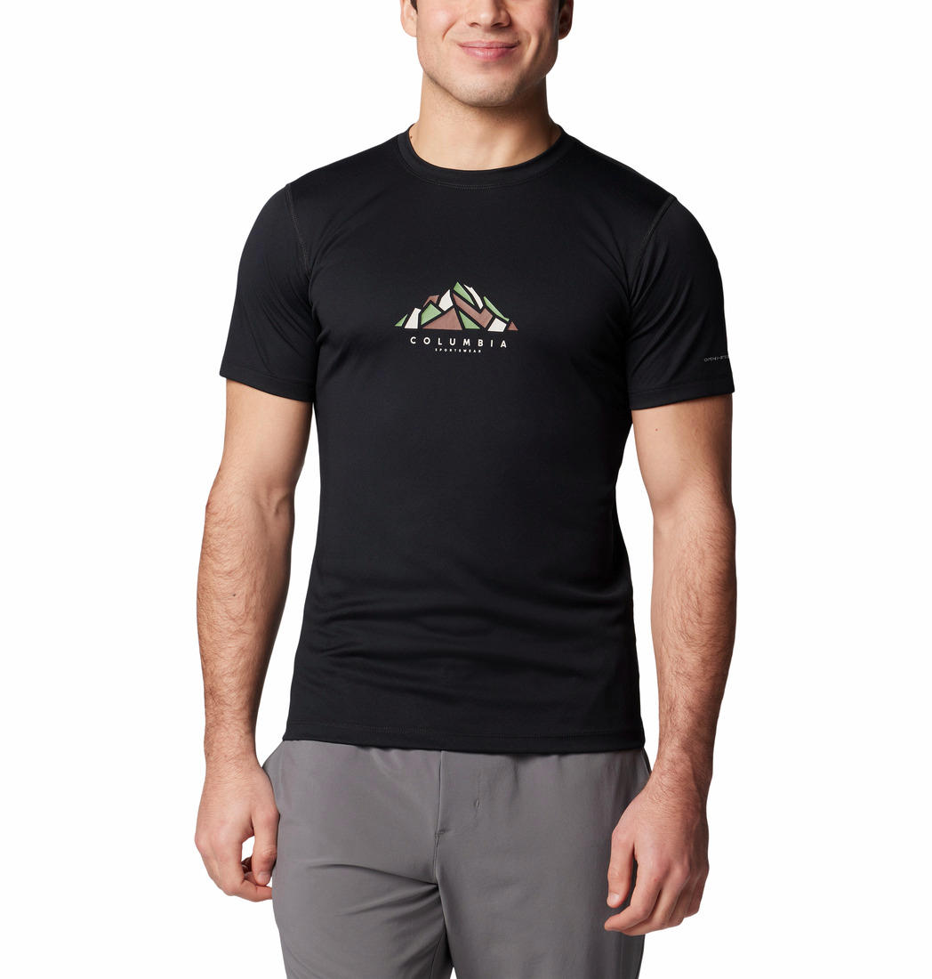 Columbia Men Black Omni-Freeze Zero Zero Rules Tshirt