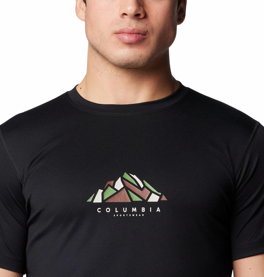 Columbia Men Black Omni-Freeze Zero Zero Rules Tshirt