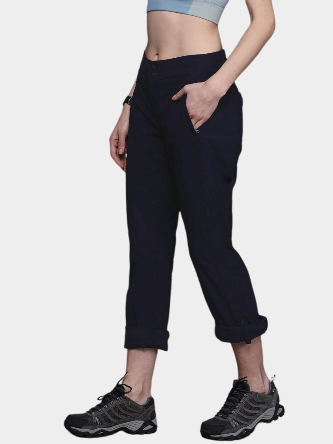 Columbia Women Navy Blue Firwood Core Pant