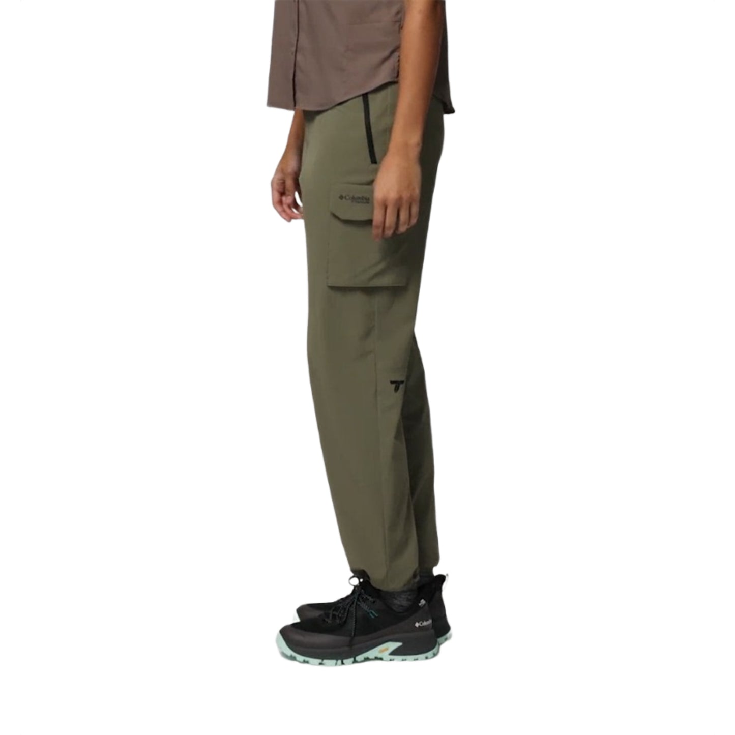 Columbia Women Olive Green Omni-Shade Silver Ridge Elite Pant