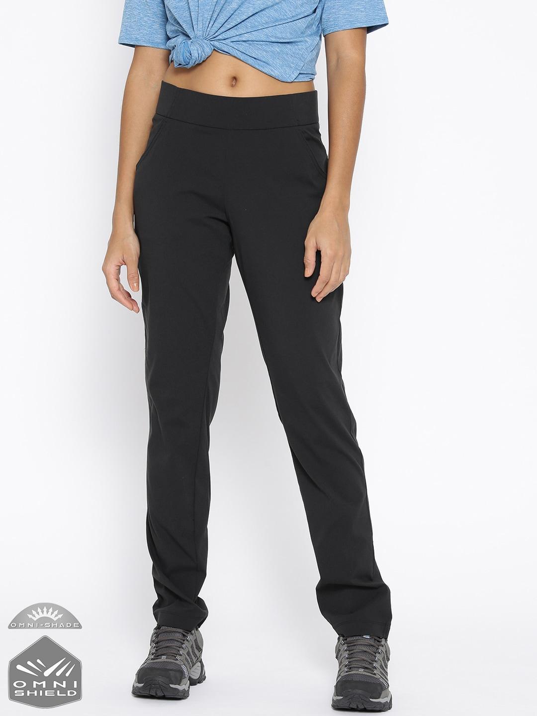Columbia Women Black Anytime Casual Pull On Pant