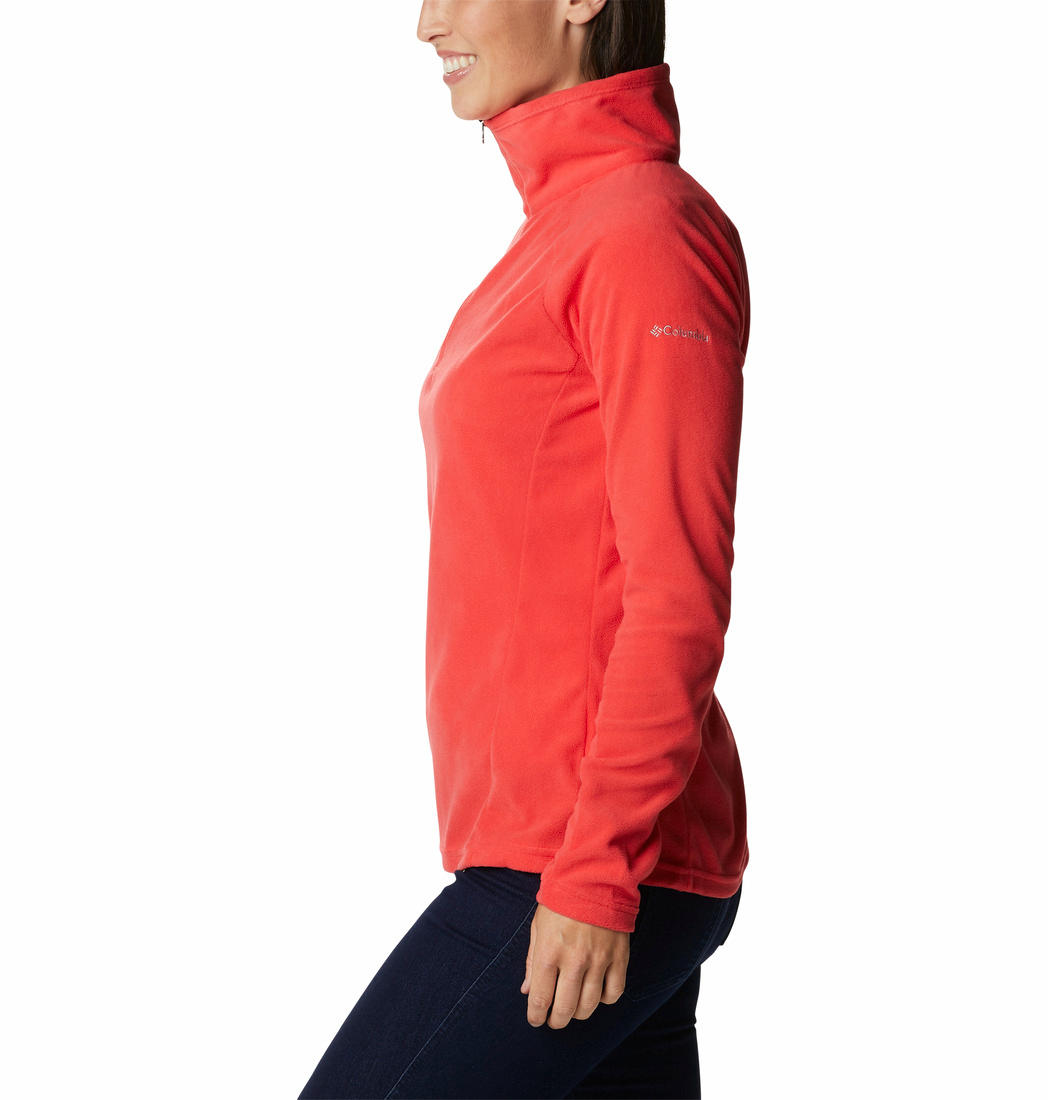 Columbia Women Red Glacial IV 1/2 Zip Fleece Jacket