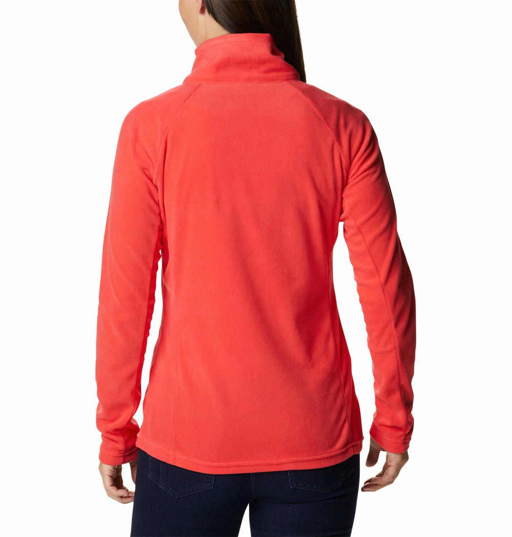 Columbia Women Red Glacial IV 1/2 Zip Fleece Jacket