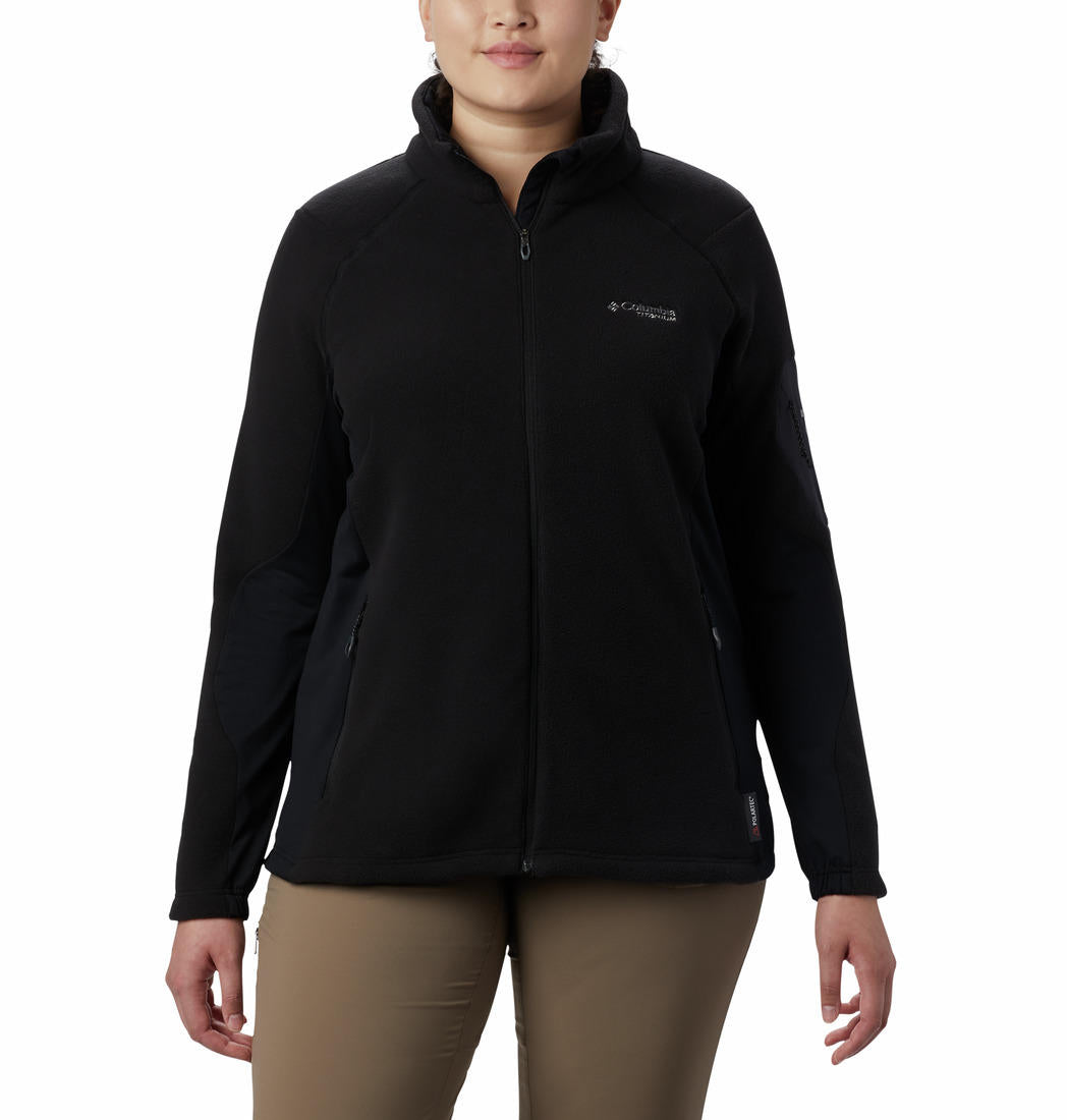 Columbia Women Black Titan Pass 2.0 II Fleece Jacket