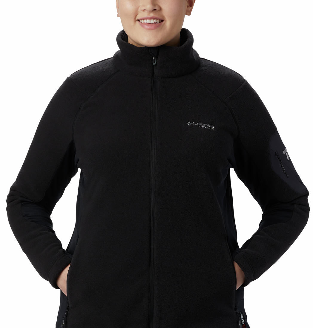Columbia Women Black Titan Pass 2.0 II Fleece Jacket