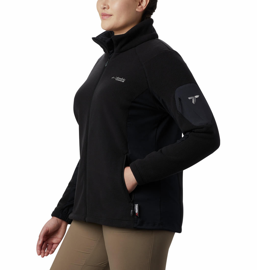 Columbia Women Black Titan Pass 2.0 II Fleece Jacket