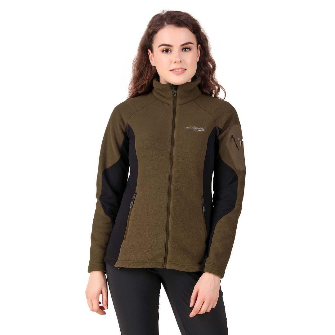 Columbia Women Olive Titan Pass 2.0 II Fleece Jacket