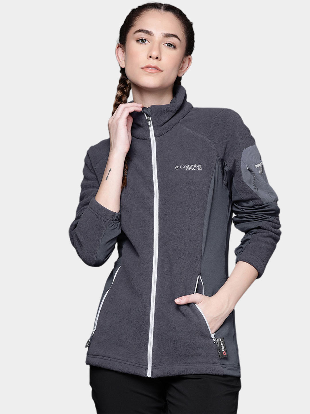 Columbia Women Blue Titan Pass 2.0 II Fleece Jacket