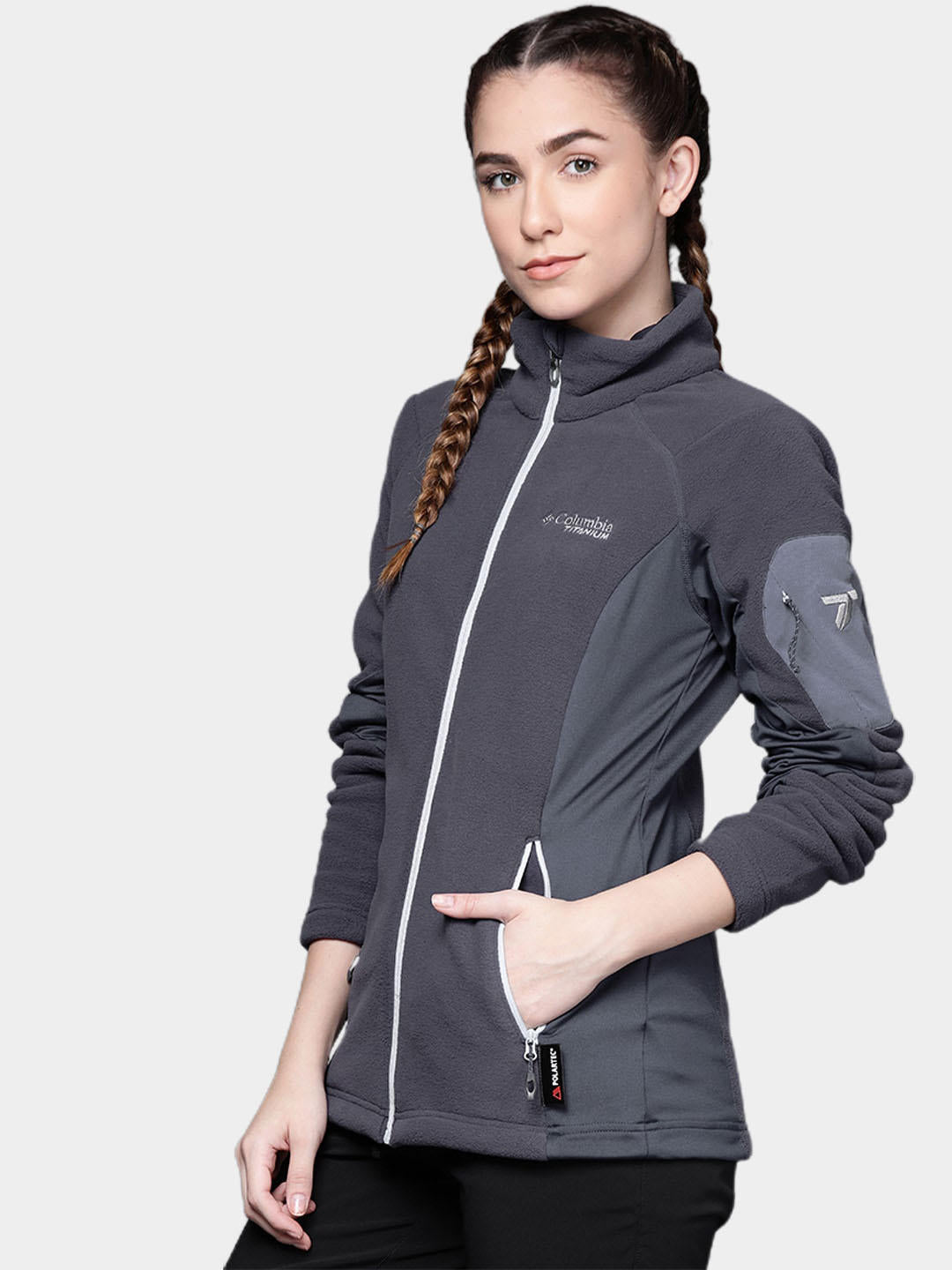 Columbia Women Blue Titan Pass 2.0 II Fleece Jacket