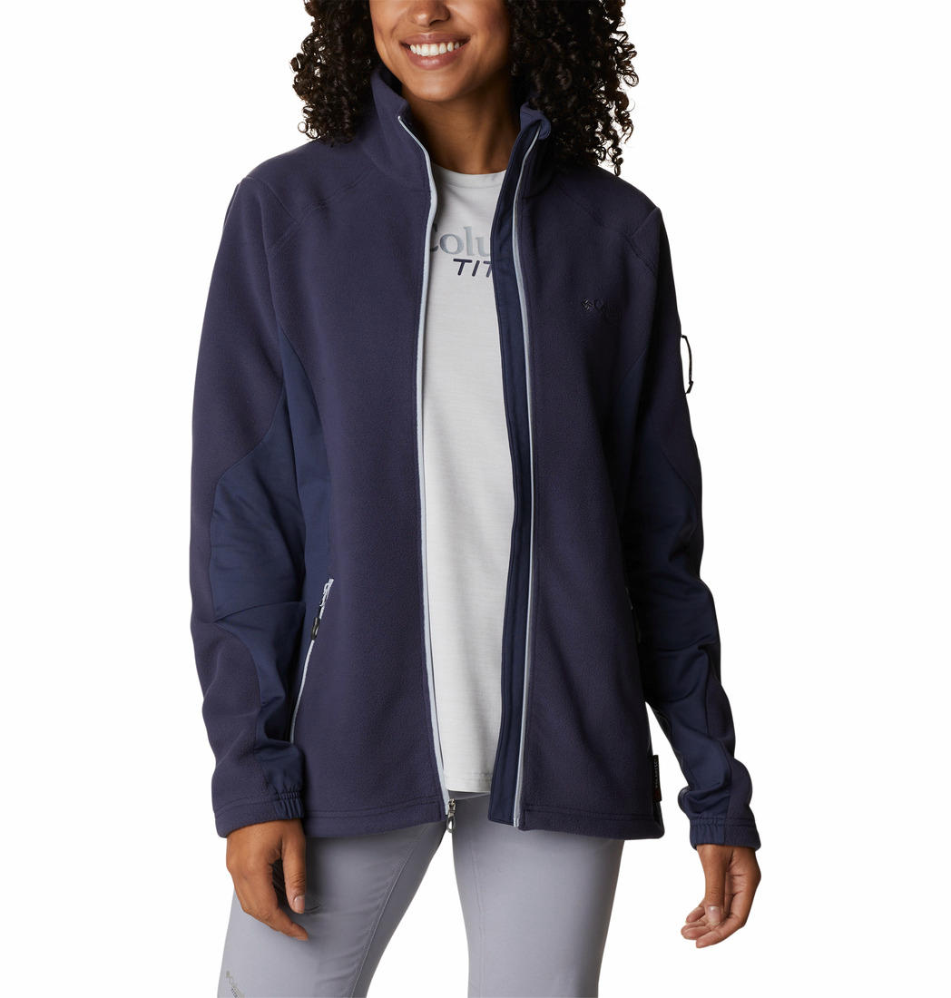 Columbia Women Blue Titan Pass 2.0 II Fleece Jacket