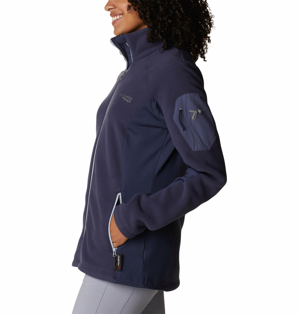 Columbia Women Blue Titan Pass 2.0 II Fleece Jacket