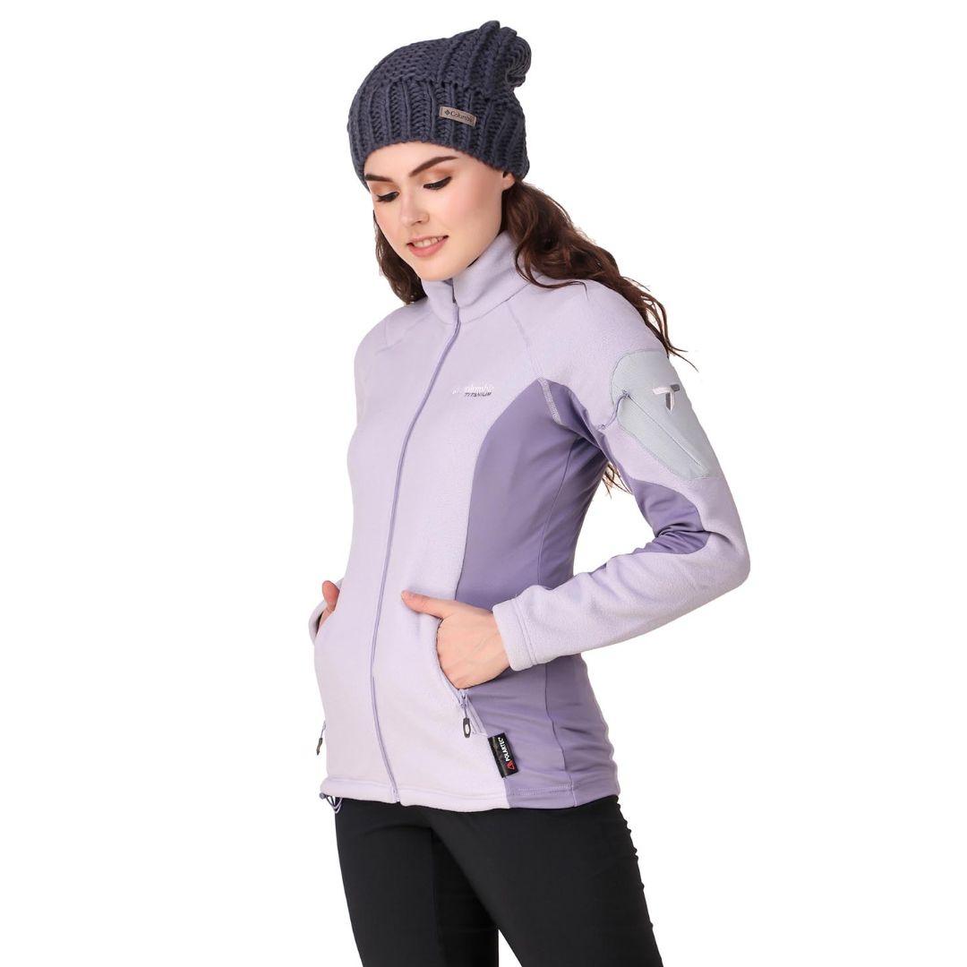 Columbia Women Purple Titan Pass 2.0 II Fleece Jacket