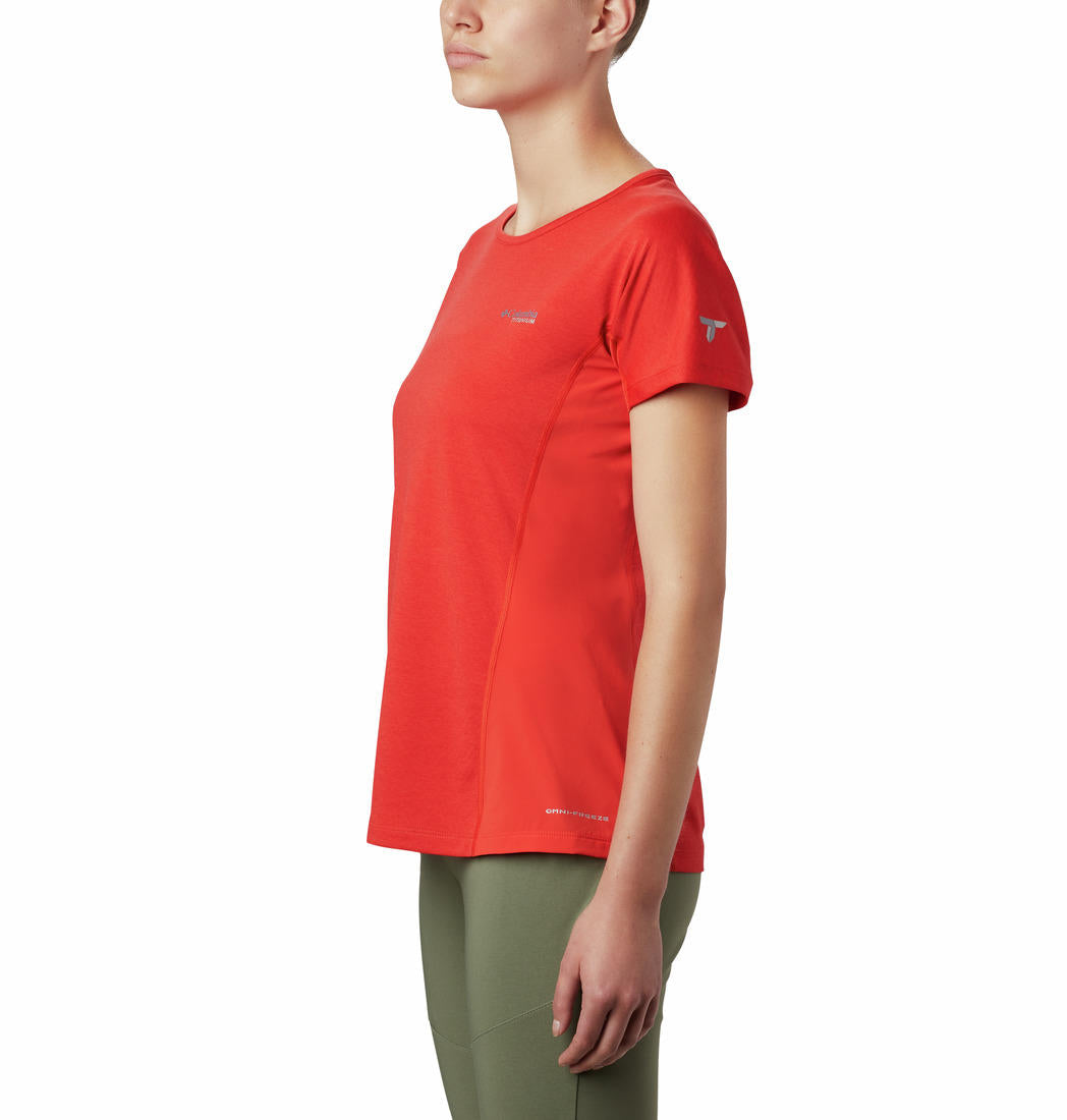 Columbia Women Orange W Irico Knit SS T-Shirt