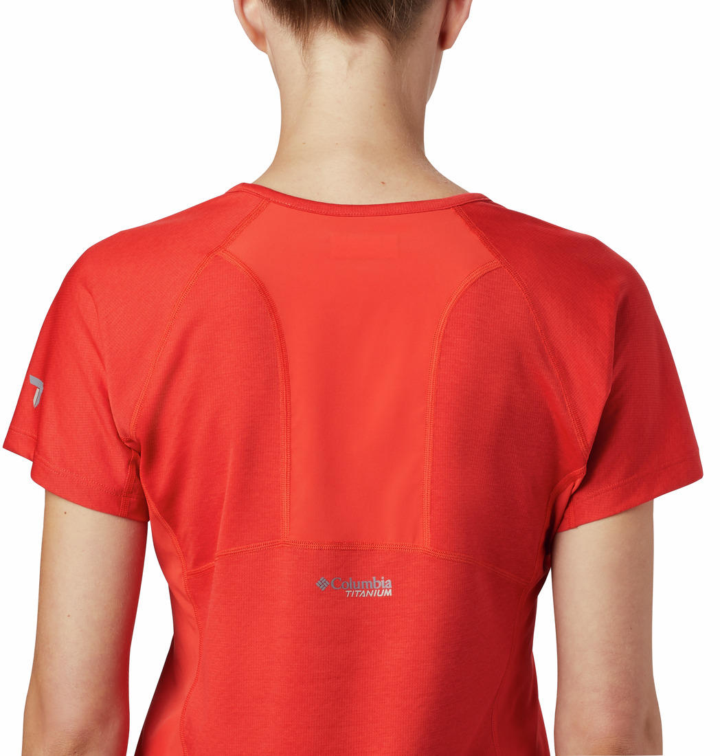 Columbia Women Orange W Irico Knit SS T-Shirt
