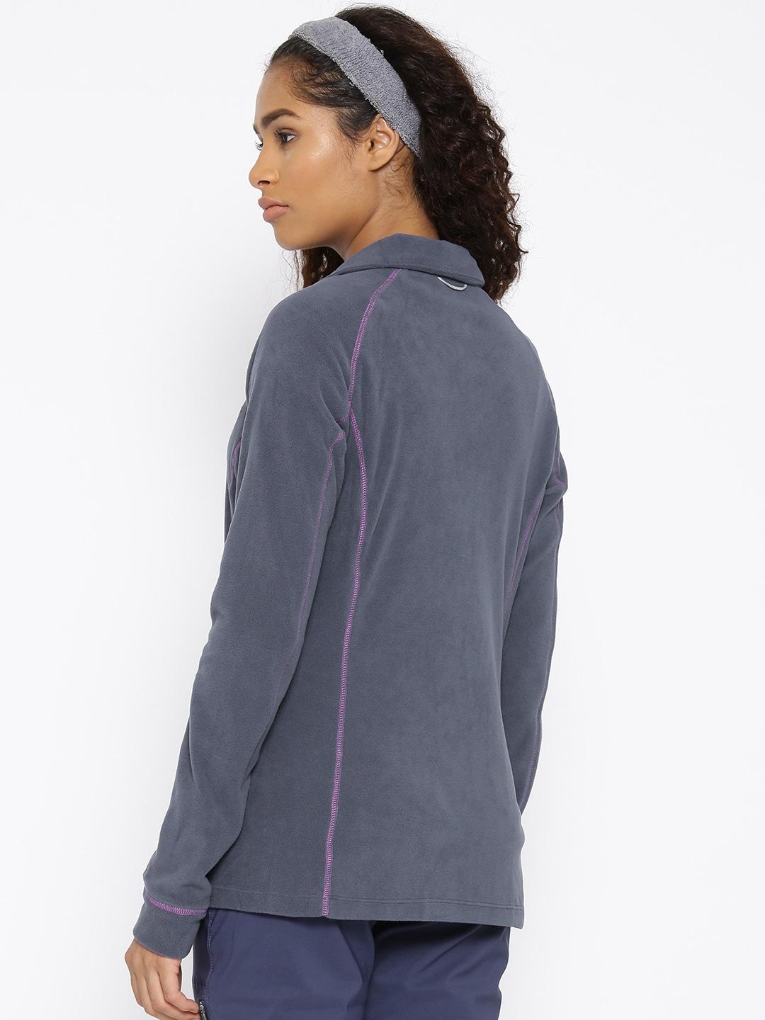 Columbia Women Navy Blue Leadbetter Mountain Full Zip Fleece