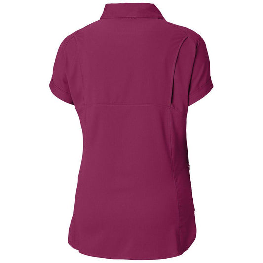 Columbia Women Purple Silver Ridge Lite Short Sleeve Shirts