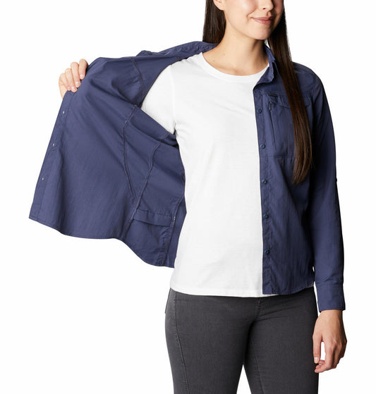 Columbia Women Blue Silver Ridge 2.0 Long Sleeve Shirts