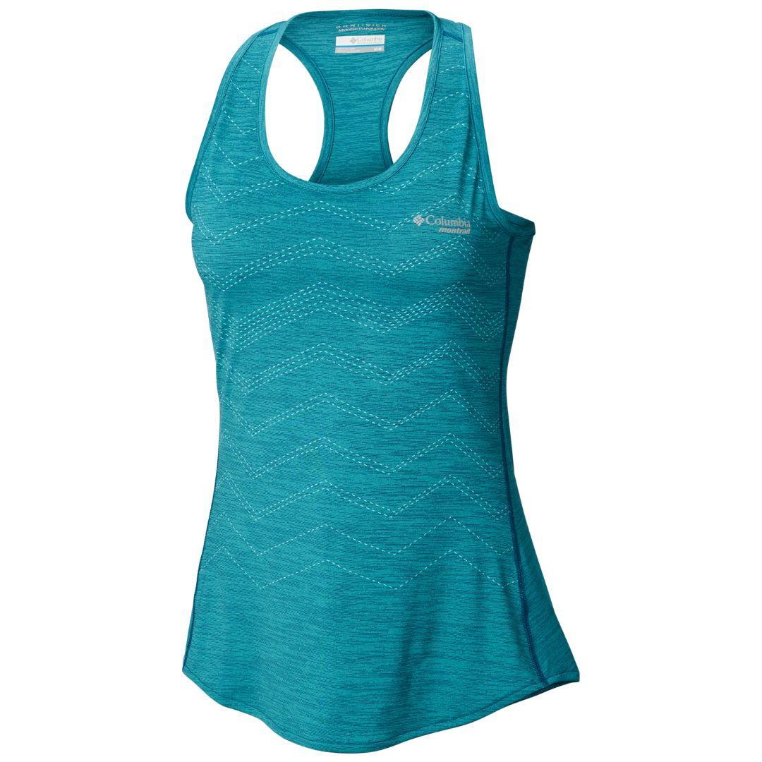 Columbia Women Red Trinity Trail Tank (Sun Protection)