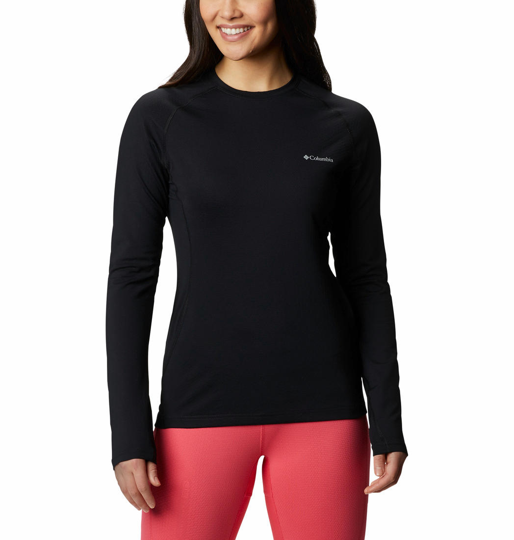 Columbia Women Black W Omni-Heat 3D Knit Crew II (Non Returnable)