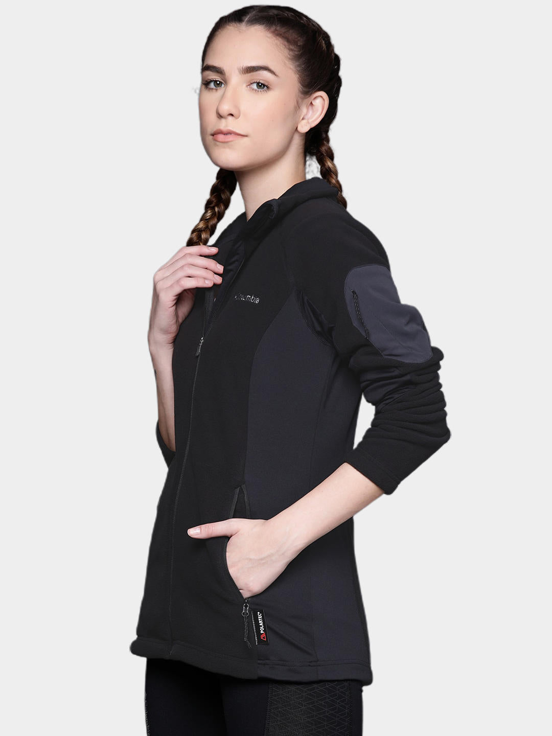 Columbia Women Black W Polar Powder Fleece FZ Fleece Jacket